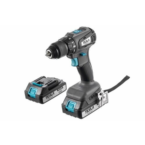 Аккумуляторная дрель TESLA TCD18BL 18В 2x20Ач LiION 13мм 0-4000-1500обмин 55Нм 1ч кейс 1488900₽