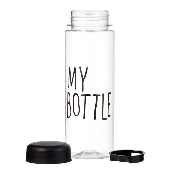 Бутылка для воды, 500 мл, My bottle, 19 х 6.5 см, в термочехле, черная