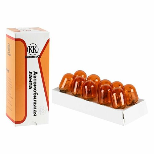 Лампа автомобильная накаливания Kurumakit T20 W21W Amber12V21W W3x16d 1015₽