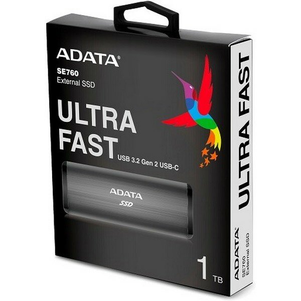 SSD накопитель A-DATA SE760 1ТБ, 1.8", USB Type-C - фото №11