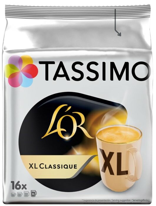 Кофе Tassimo Lor XL Classique Т-диски 16шт