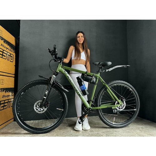 Велосипед 275 Richiesto алюминиевая рама 21 Горный ВзрослыйПодростковый Лёгкий зелёный 2610000₽