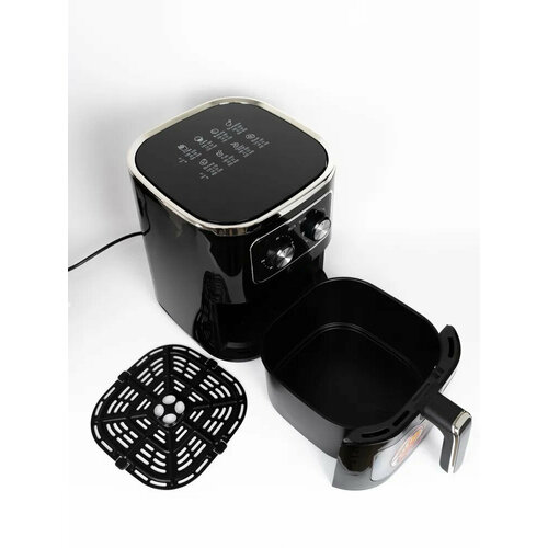 Аэрофритюрница Аэрогриль 7 л черная 2450Вт 8 программ таймер и отсрочка 773500₽