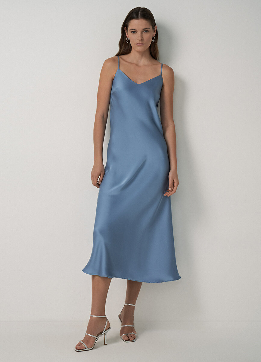 Платье O'STIN, размер M, голубой