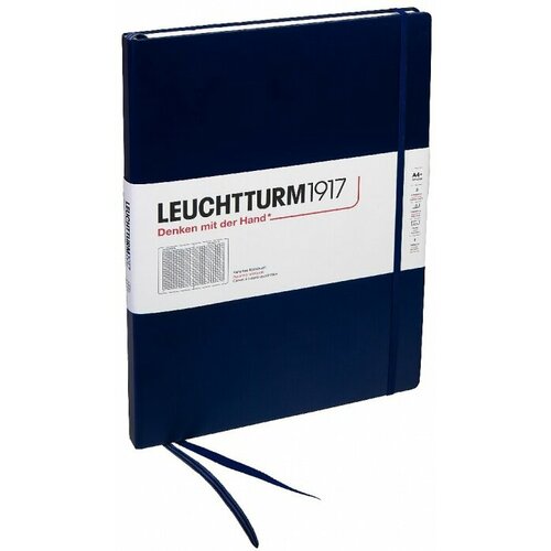Leuchtturm 359868 Блокнот leuchtturm master a4 100 гм2 235 стр в клетку твердая обложка синий неви 5019₽