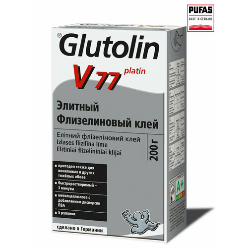 Клей флизелиновый, элитный, Pufas Glutolin V77, 200 г.