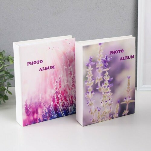 SUI Фотоальбом на 200 фото 10х15 см Лавандовое поле микс 5х175х225 см 1247₽