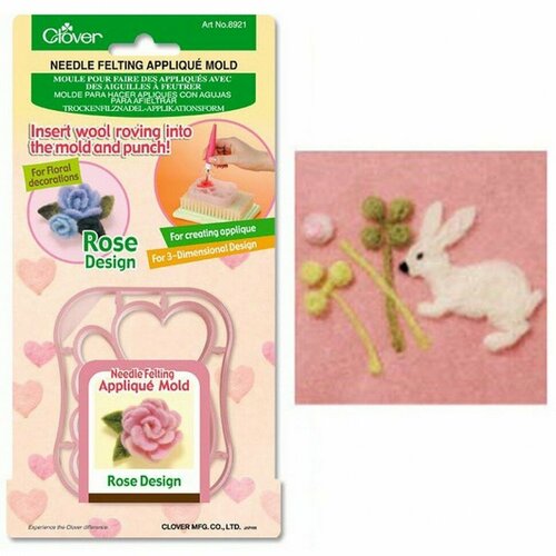 Форма для аппликаций и фильцевания Клевер и кролик 8927 Clover 9 x 75 см 913₽