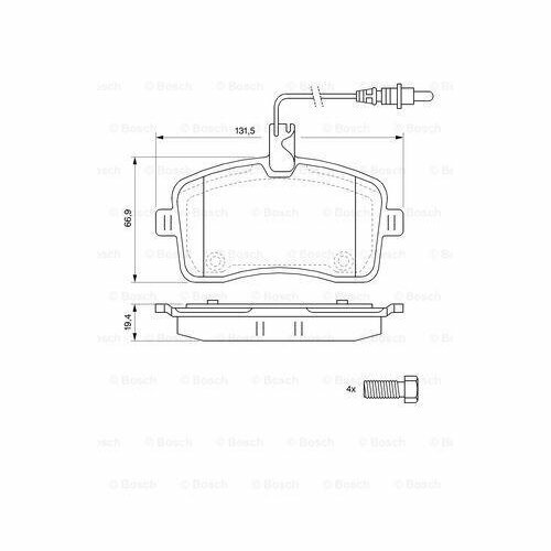 Тормозные колодки Bosch - фото №11