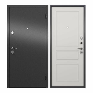 Дверь входная для квартиры Unicorn металлическая Apartment 960х2050, правая, антивандальное покрытие, два уплотнителя, замки 4го и 2го класса, серый