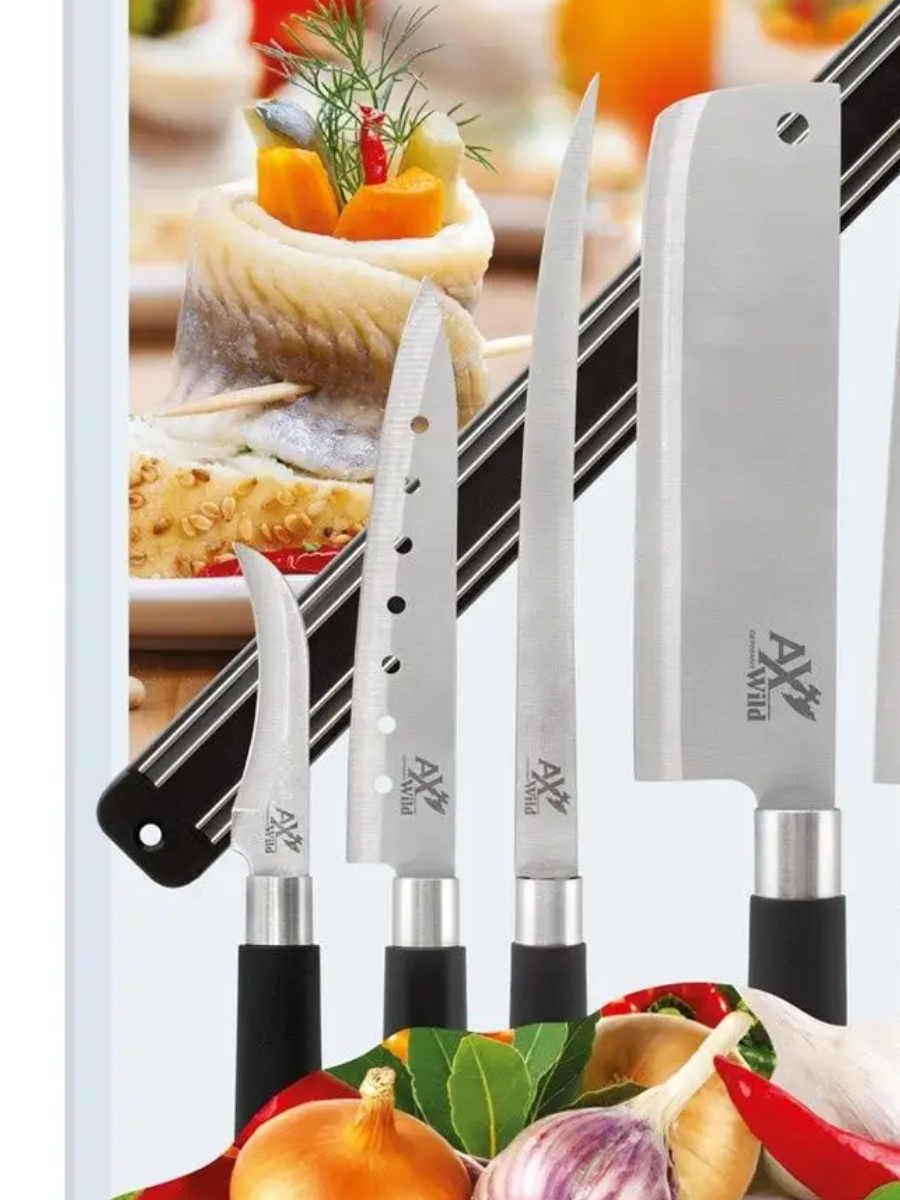 Набор ножей Borner Asia 571013 RU, чёрный/серебристый