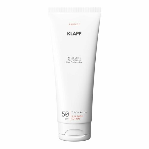 klapp skin care science солнцезащитный лосьон для тела spf50 multi level performance 200 мл Солнцезащитный лосьон для тела SPF50/SUN PROTECT Multi Level Performance, 200 мл