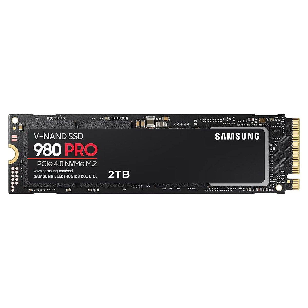 M.2 2280 2TB Samsung 980 PRO Client SSD MZ-V8P2T0BW PCIe Gen4x4 with NVMe, 7000/5000, IOPS MZ-V8P2T0BW 1000/1000K, MTBF 1.5M, 3D V-NAND TLC, 2048MB, 1200TBW, 0,33DWPD, RTL