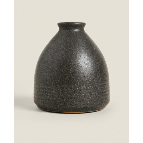 Ваза керамическая черная ZARA HOME