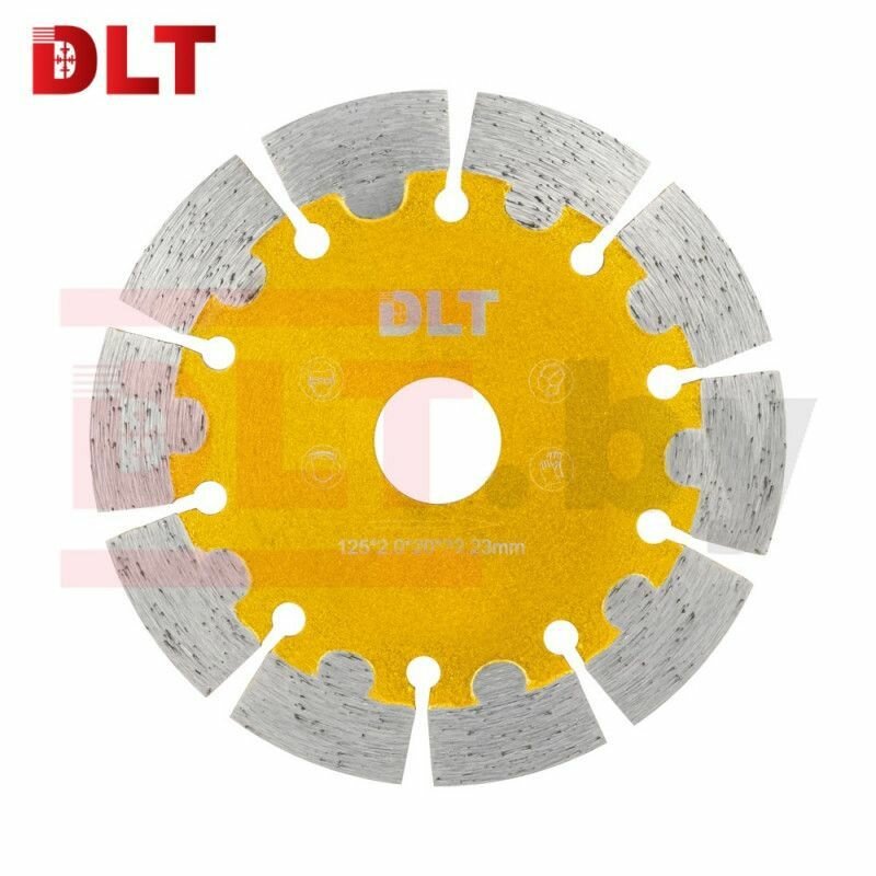 Алмазный диск по бетону dlt №22 (turbo-v) 125мм