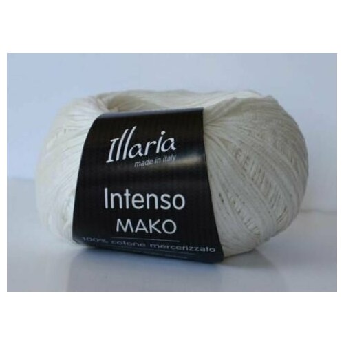 Пряжа Illaria Intenso MAKO 54302 Иллария Интенсиво мако, 100% мерсеризованный хлопок. 50г, 210м, 1 моток.