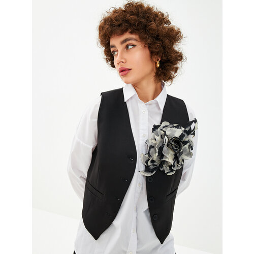 Брошь Svetlana Shtefan, черный, белый