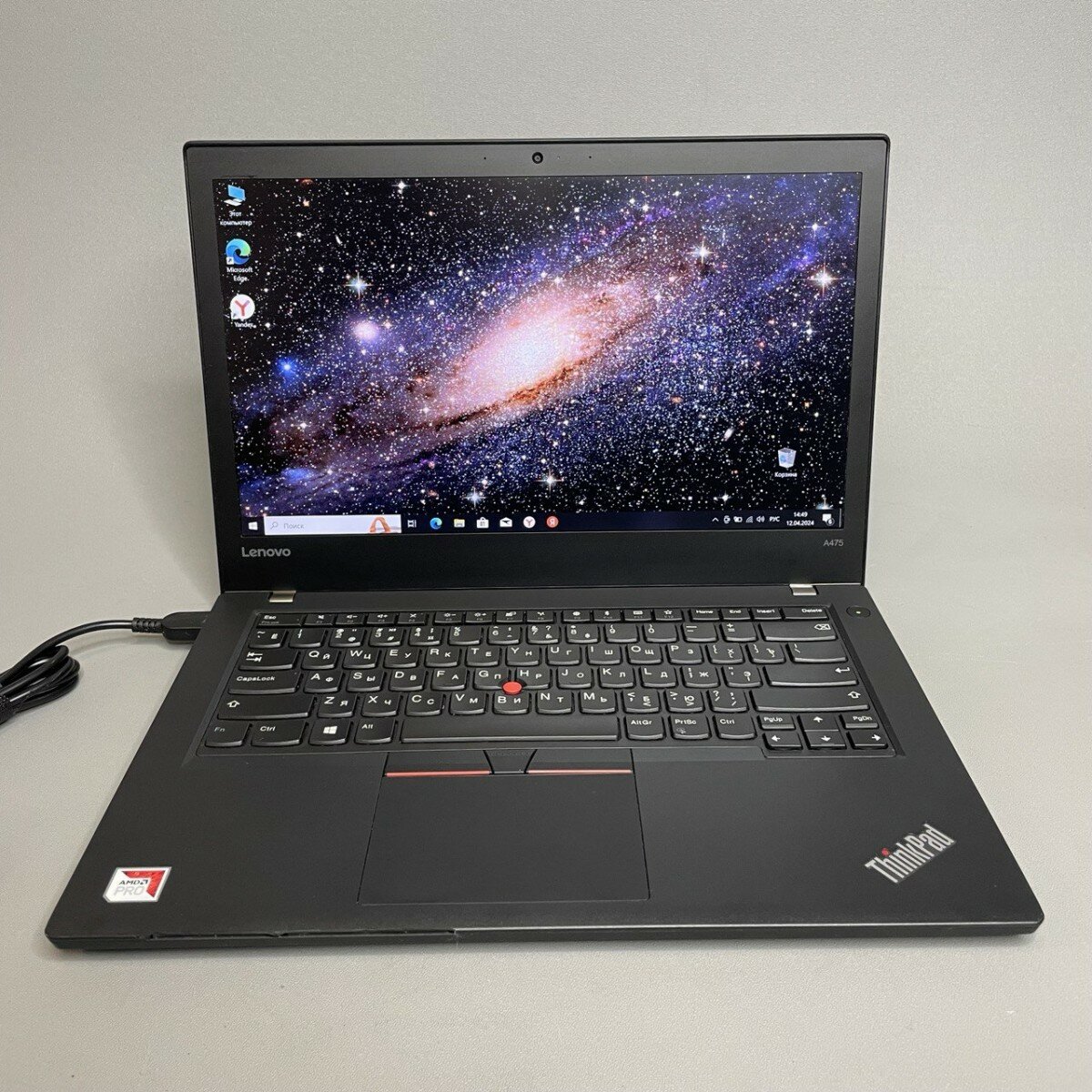 14' FullHD IPS Ноутбук Lenovo ThinkPad A475 (20KL001ERT), черный