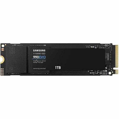 Внутренний SSD-накопитель 1000Gb Samsung 990 Evo (MZ-V9E1T0BW) M.2 2280 PCI-E 4.0 x4 (5.0 x2)