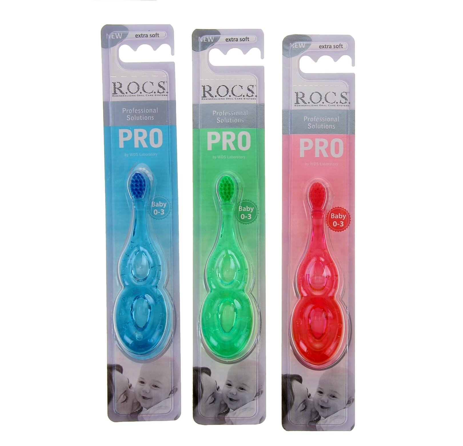 Зубная щетка Rocs Pro Baby для детей от 0 до 3 лет в ассорт. R.O.C.S - фото №14