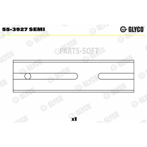 GLYCO 55-3927 SEMI Втулка шатуна ком/кт SEMI