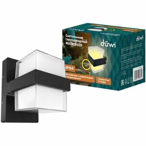Фото Уличный настенный светильник Duwi NUOVO LED 6Вт, ABS пластик, 3000К, IP 54, черный, 24780 1,