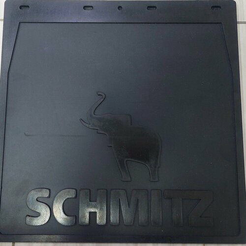 Брызговики на полуприцеп SCHMITZ 400х400 черные буквы люкс - комплект 2шт.