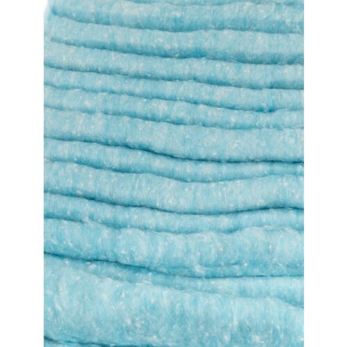 Хлопковая вата для поделок голубая 100 г. (60% хлопок, 40% вискоза)