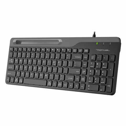 Клавиатура проводная A4TECH Fstyler FK25, USB, 103 кнопки, черная, 1530215 — фото 1