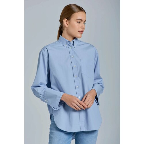Рубашка GANT, размер 40, голубой