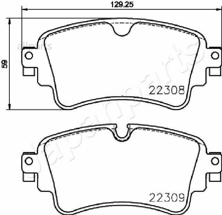JAPANPARTS PP-0911AF Колодки тормозные