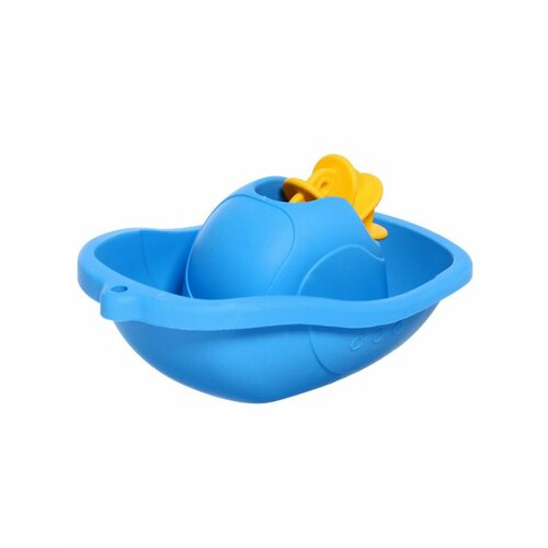 Игрушка для ванной Мягкий катерок с вертушкой цвет голубой 536₽