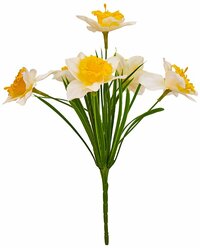 Искусственные цветы Нарциссы 3 веточки 30 см
