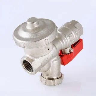 фото Кран шаровой VALTEC со встроенным фильтром и редуктором давления (кфрд), универсальный