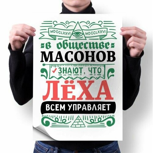 Плакат GOODbrelok А4 принт Алексей - 0003 280₽