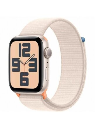 Умные часы Apple Watch SE 2023 GPS + Cellular 44 мм Aluminium Case with Sport Loop, (MRH13), starlight