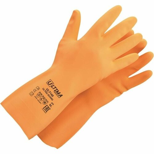 Латексные перчатки ULTIMA ULTRA GUARD, ULT140, р.11/XXL латексные перчатки ultima ultra guard ult140р 10 xl