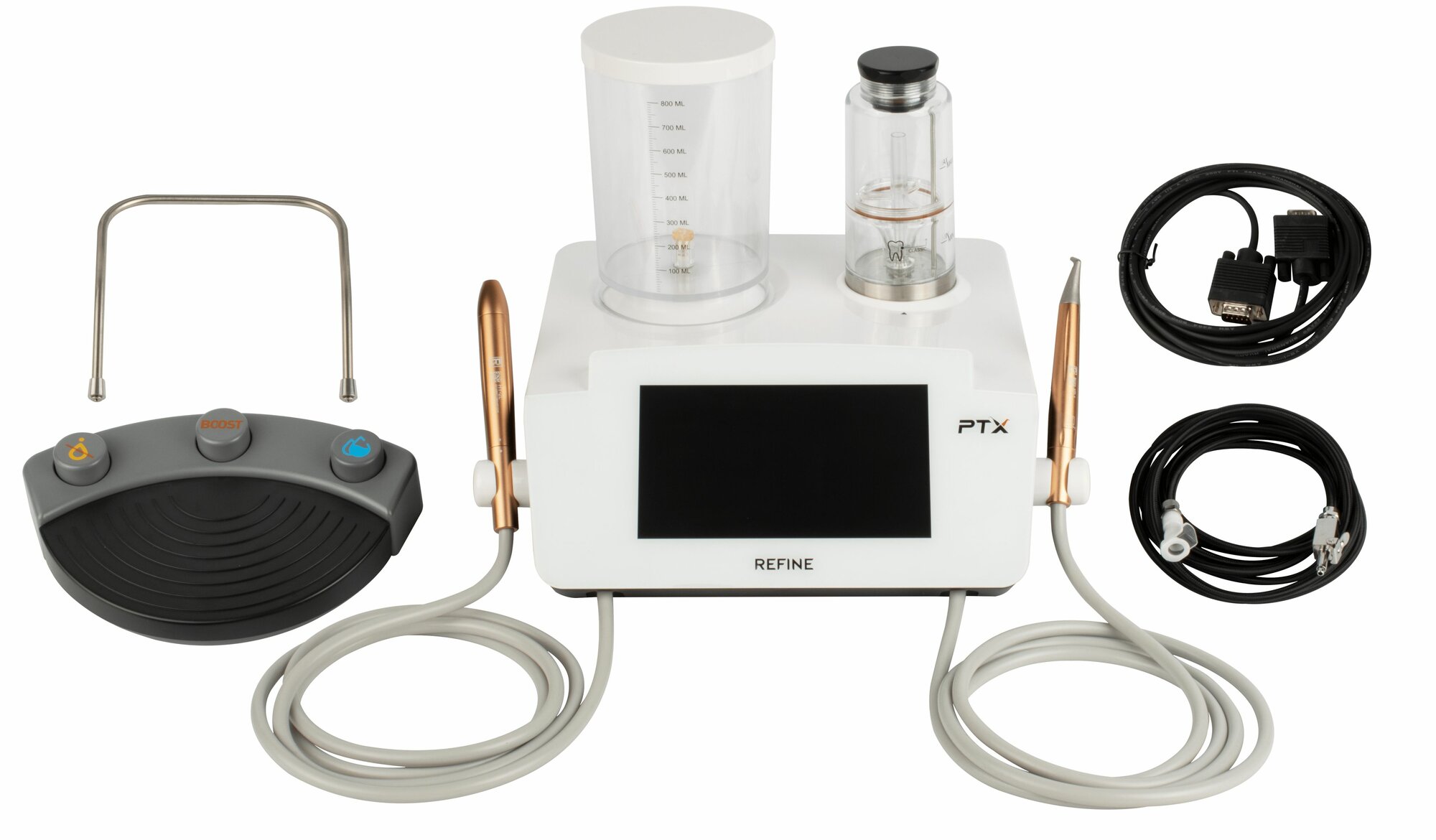 фото PTX Professional - комбинированный профилактический аппарат для ультразвуковой и порошкоструйной обработки, с подогревом воды, Refine Medical