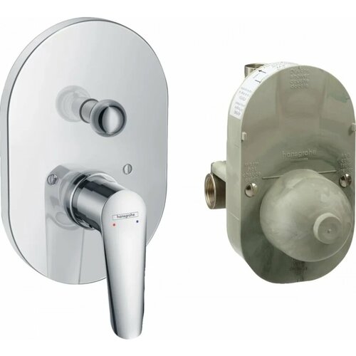 Смеситель для ванны Hansgrohe Logis 71408000 смеситель для душа hansgrohe logis e 71408000 хром