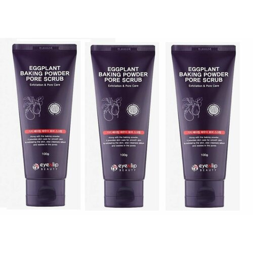 EYENLIP Скраб для лица с экстрактом баклажана Eggplant Baking Powder Pore Scrub 100 мл - 3 штуки 2292₽