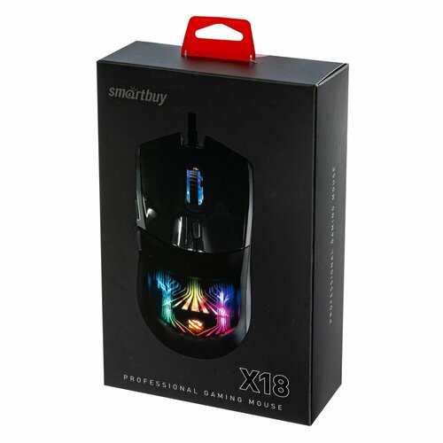Мышь проводная игровая Smartbuy RUSH SBM-748G-K X18 чёрный 119000₽