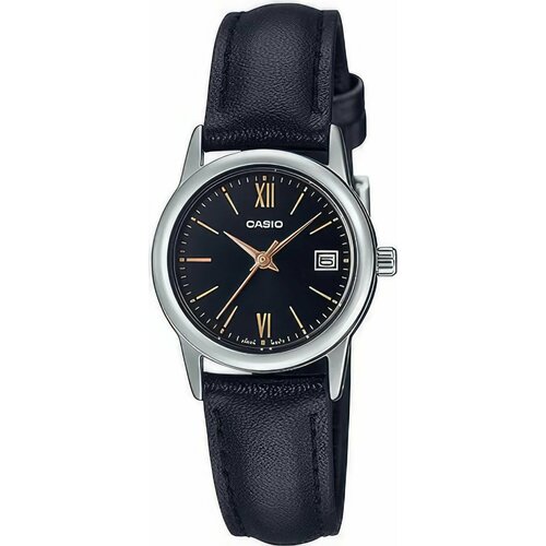 Наручные часы CASIO, серебряный, черный наручные часы casio наручные часы casio ltp v002l 1b3 черный