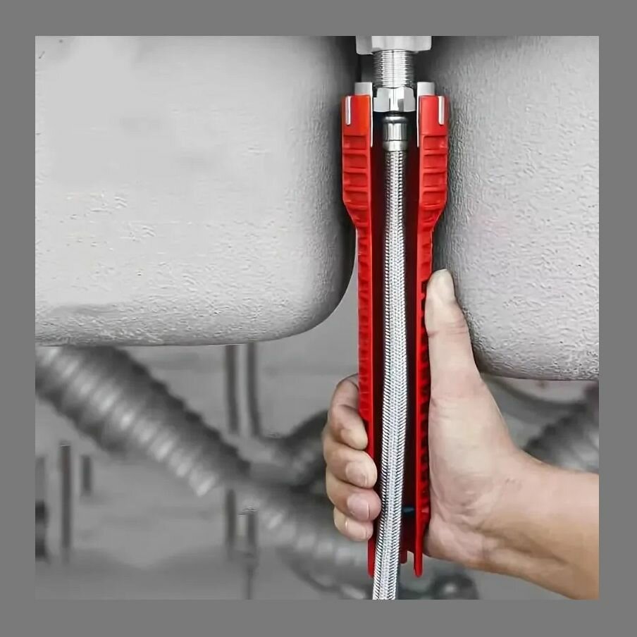 фото Ключ сантехнический универсальный для смесителей, труб и шлангов