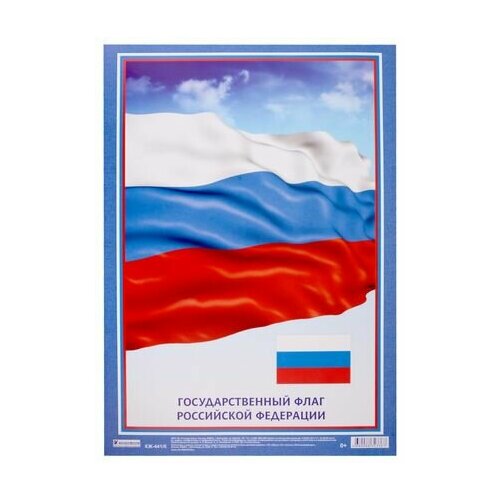 Плакат Государственный Флаг Российской Федерации государственный флаг российской федерации табличка плакат информационный стенд