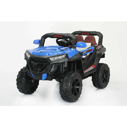 Электромобиль Багги 7202 4x4 синий каталка sport car кожаное сиденье резиновые колеса арт 613w white