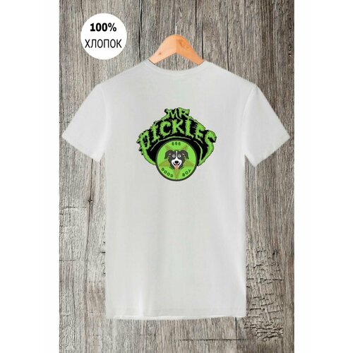 Футболка мистер пиклз mr pickles, размер 6XL, белый