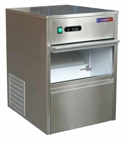 Льдогенератор Cooleq bf-20 производительность 20 кг/сут, бункер 3,5 кг, с подключение к водопроводу, пальчиковый лед