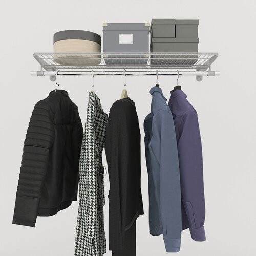 Изображение товара Гардеробная система LIGROOM мини со штангой, 1004х382х120 мм, Белая