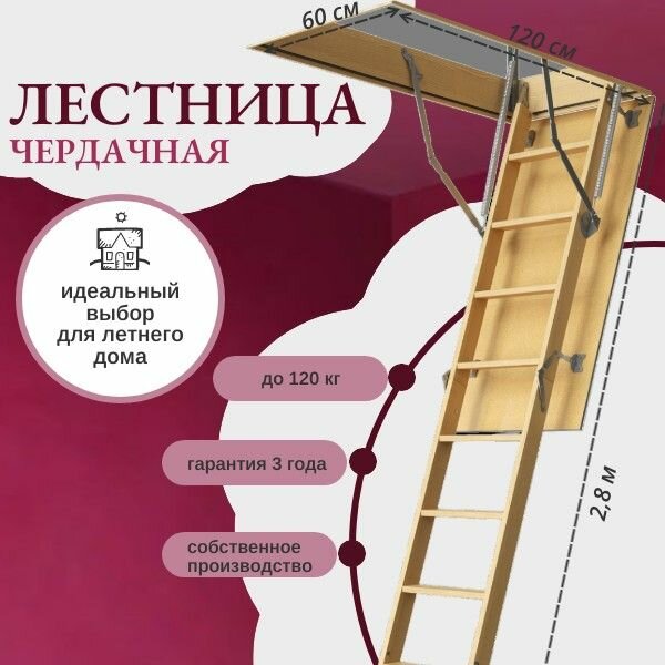 фото Чердачная лестница TERMO lite 60х120х280 (A)