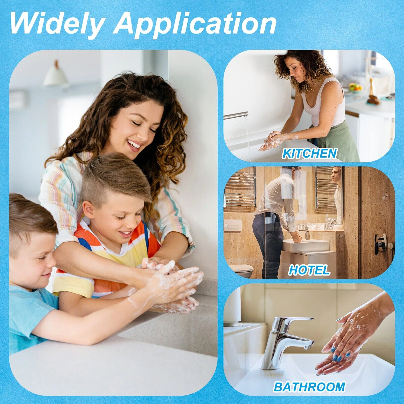 Дозатор для жидкого мыла "Xotak", белый, пластик, сенсорный, 350 мл — фото 1